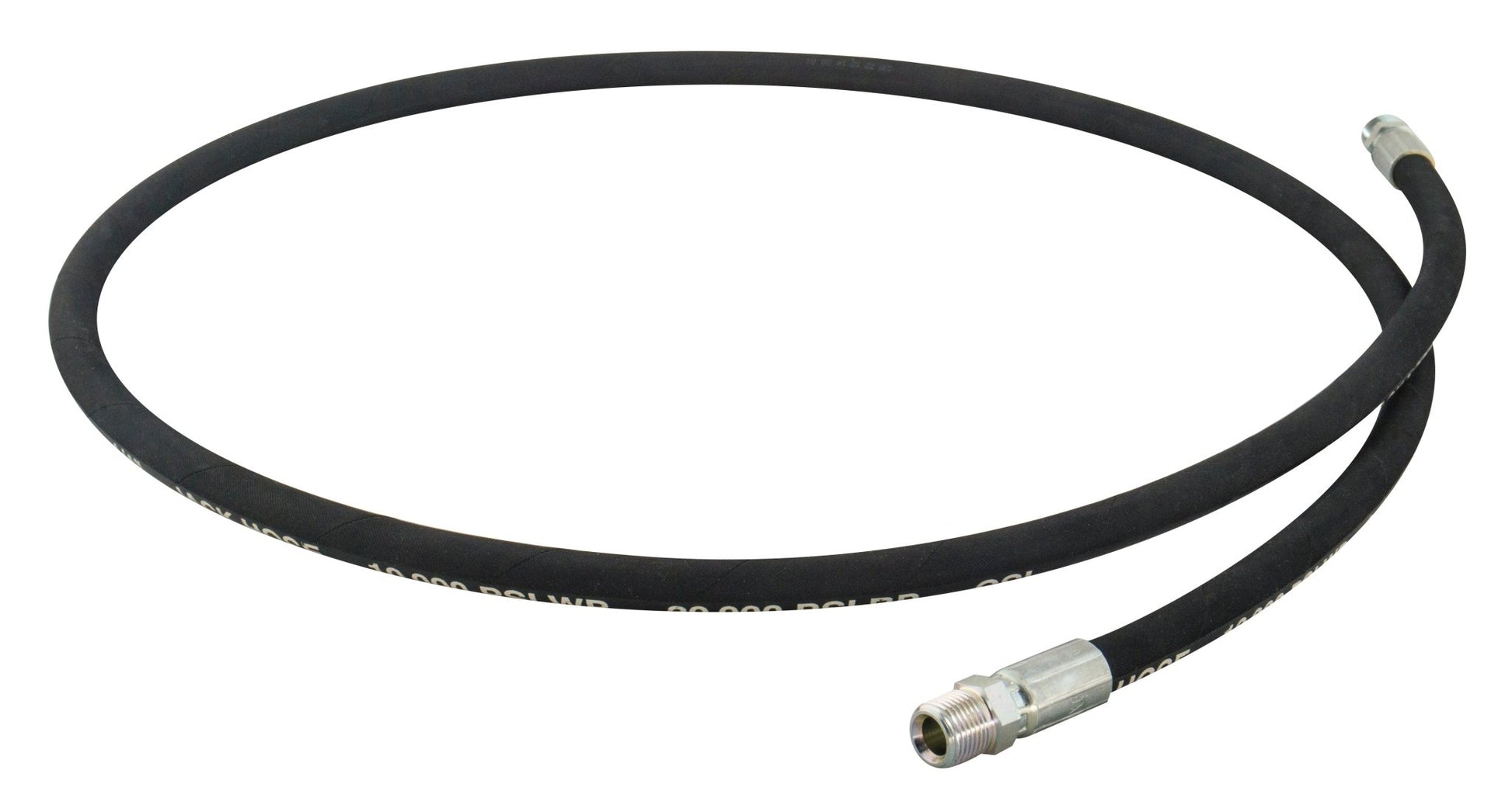 BVA Hydraulics - Hose Hyd Rubber 1/4" Id 6 Ft 3/8"-18 Nptf Ends - 10,000 Psi | Hydraulic Hoses - Bayou Tool