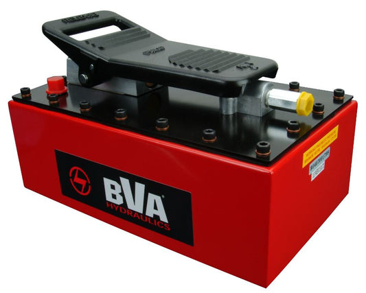 BVA Hydraulics - Treadle Air Pump, 231 Cu. In. Usable Oil - 10,000 Psi | Pneumatic Hydraulic Power Unit - Bayou Tool