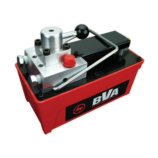 BVA Hydraulics - Treadle Air Pump 4W/3P Manual Valve 91.5 Cu. In. Usable Oil - 10,000 Psi | Pneumatic Hydraulic Power Unit - Bayou Tool