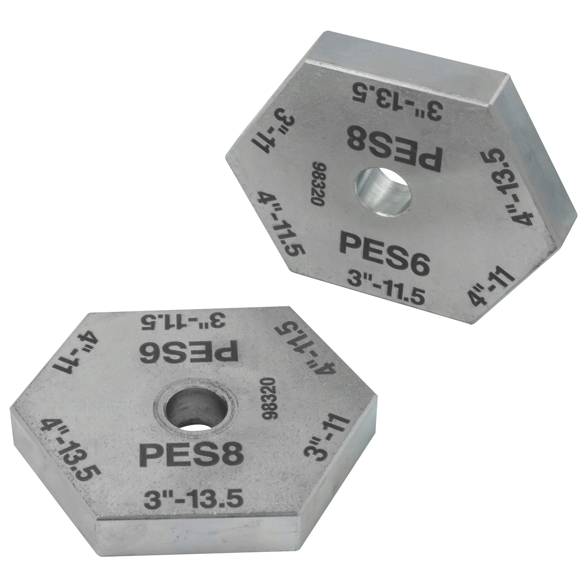 REED Pes8" And Pes6" Pair Of Stopssm3-4"  OEM Part for Pipe Tool Systems and Assembly by Reed Mfg - Pipeline Tool