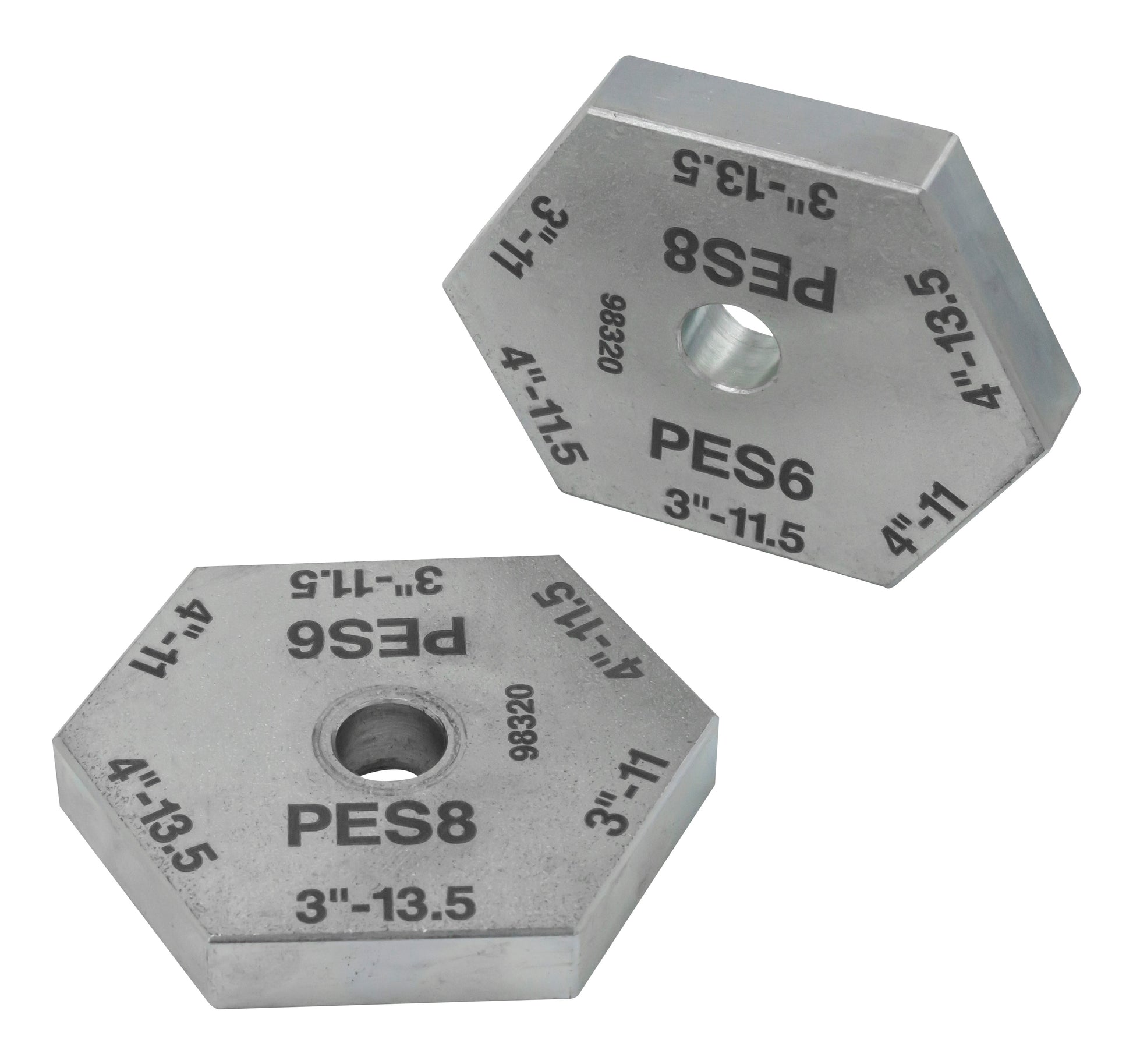REED Pes8" And Pes6" Pair Of Stopssm3-4"  OEM Part for Pipe Tool Systems and Assembly by Reed Mfg - Pipeline Tool