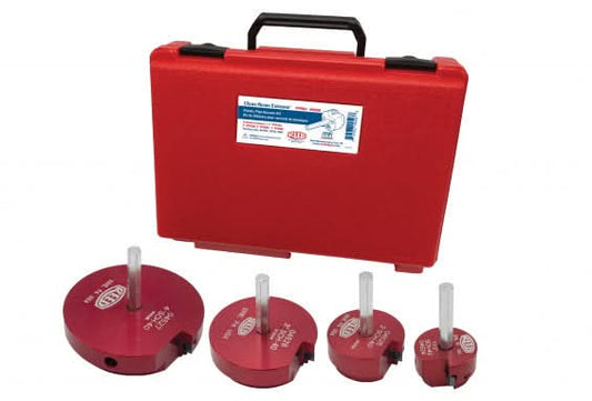 Clean Ream Extreme® Plastic Pipe Fitting Reamer Kit – 4 - Piece Set (1 - 1/2", 2", 3", 4") with Case - Bayou Tool