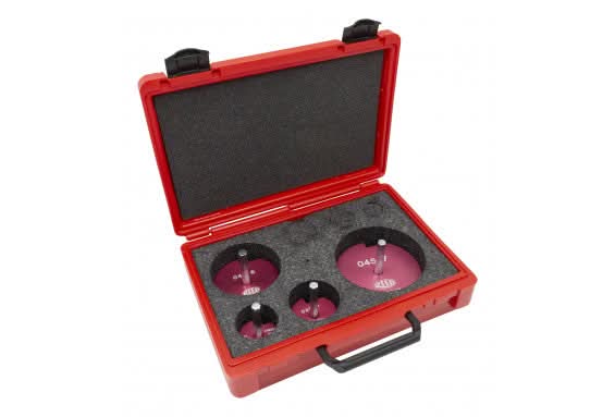 Clean Ream Extreme® Plastic Pipe Fitting Reamer Kit – 4 - Piece Set (1 - 1/2", 2", 3", 4") with Case - Bayou Tool