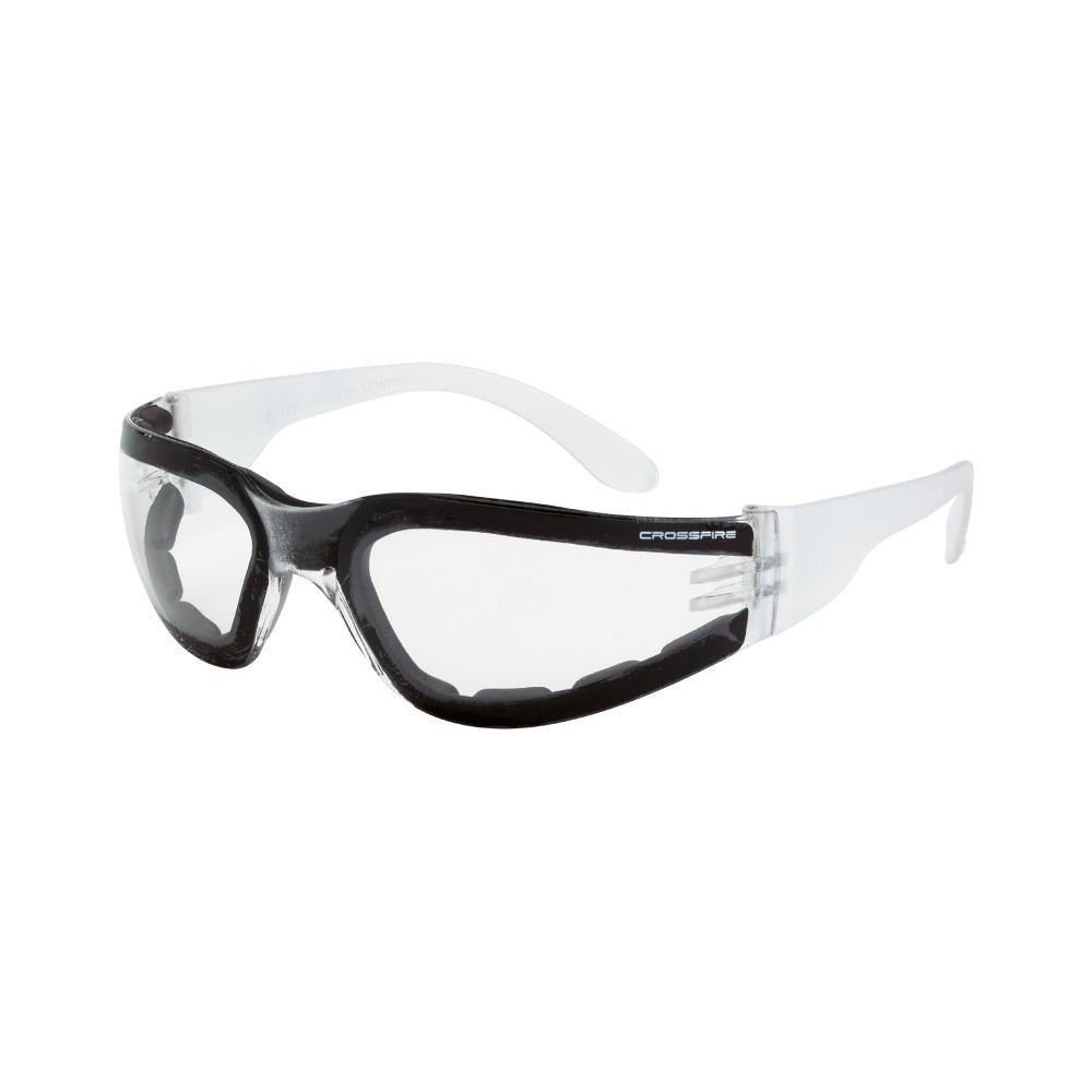 Crossfire Shield Foam Lined Safety Eyewear - Bayou Tool