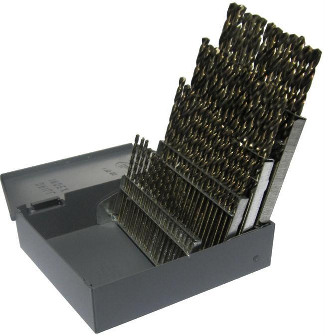 Drill America - - #1 - #60 High-Speed Steel (HSS) Split Point Jobber Drill Bit Set 60 Pieces