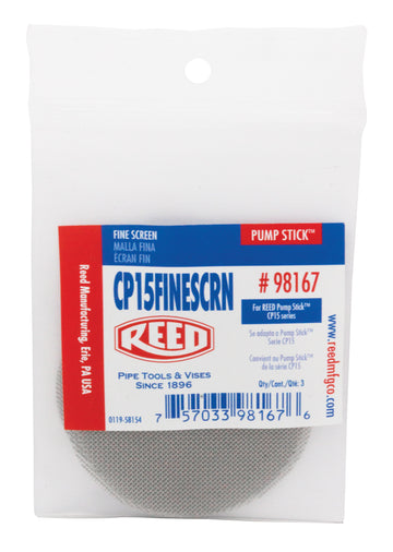 REED Cp15" Fine Screen Pack  Heavy-Duty Hardware for Industrial Tool Assemblies by Reed Mfg - Pipeline Tool