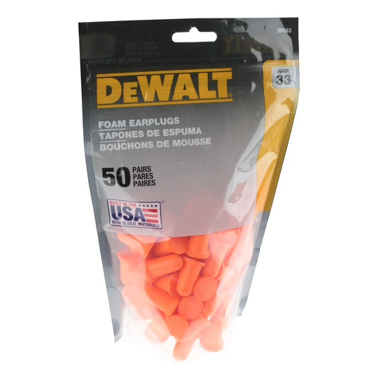 DEWALT DPG63 Orange Bell NRR33 Bag of 50 - Bayou Tool