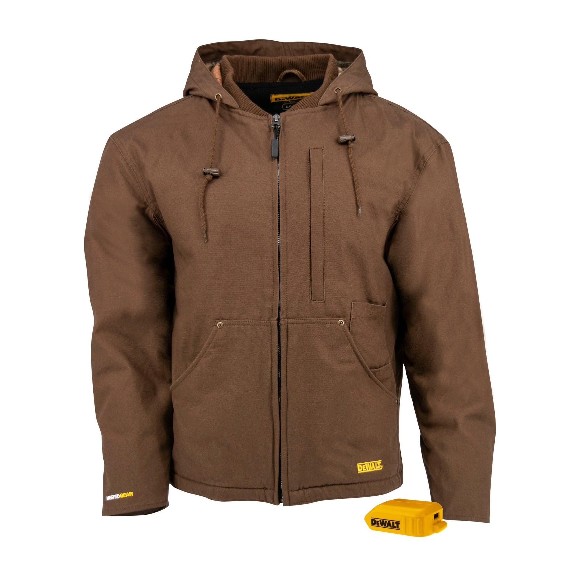 DEWALT Men's Heated Heavy Duty Work Coat Bare Tobacco - Bayou Tool