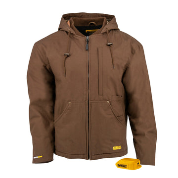 DEWALT Men's Heated Heavy Duty Work Coat Bare Tobacco - Bayou Tool
