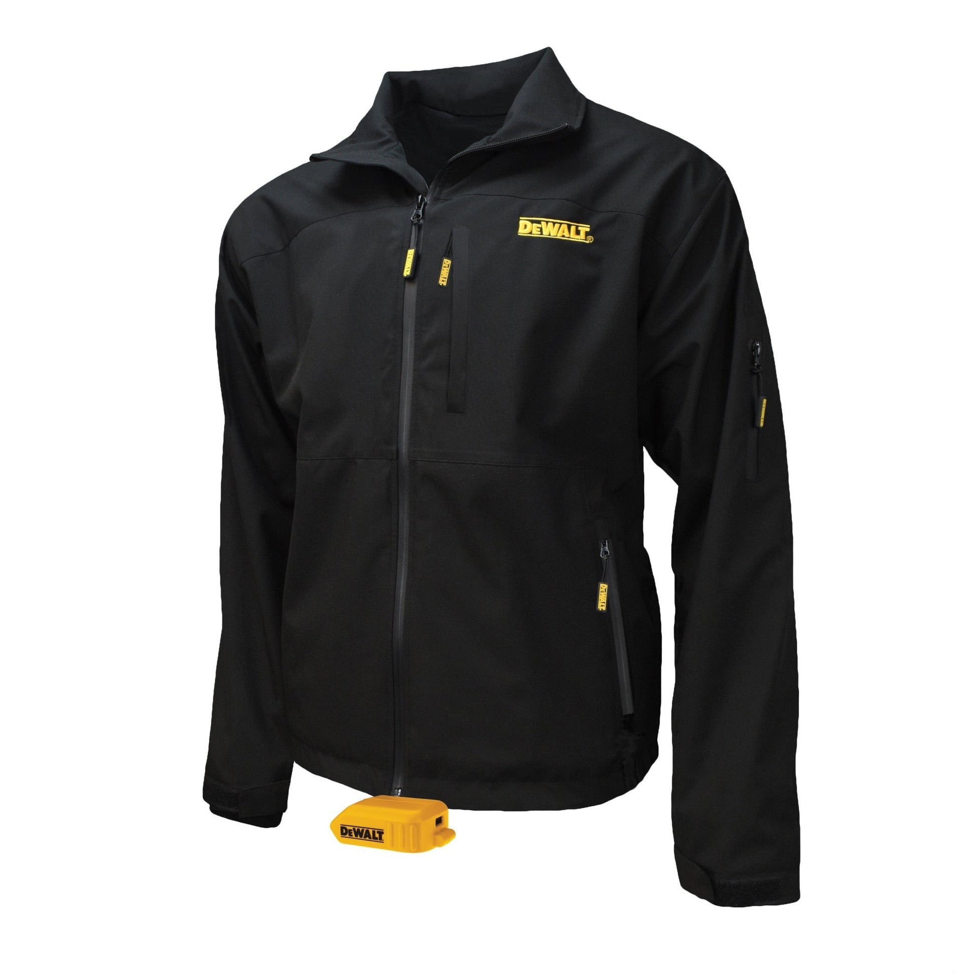 DEWALT Men's Heated Structured Soft Shell Jacket Bare Black - Bayou Tool
