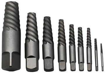 Drill America - #1-9 Carbon Steel Screw Extractor Set