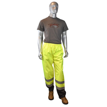 Radians-Class E Green Waterproof Safety Pants - Perfect for Outdoor Work