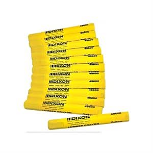 Dixon Bon 14 - 254 Crayon - Yellow (12/Pkg) | Layout Tool for Pros - Bayou Tool