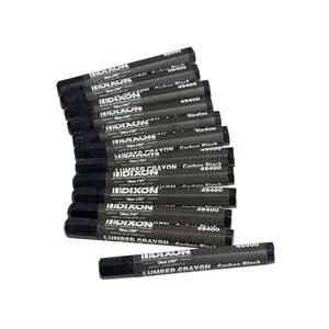 Dixon Bon 14 - 491 Crayon - Black (12/ Pkg) | Layout Tool for Pros - Bayou Tool