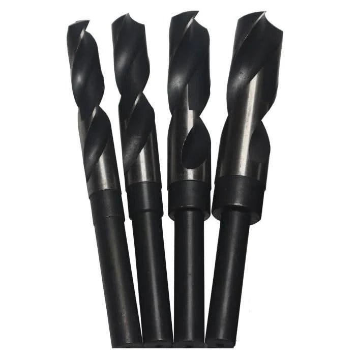 Drill America - 13/32 - 1/2 4 Piece Piece High - Speed Steel (HSS) Reduced Shank Drill Bit Set Plastic Case Pouch - Bayou Tool