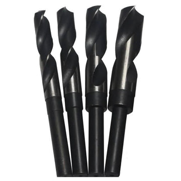 Drill America - 13/32 - 1/2 4 Piece Piece High - Speed Steel (HSS) Reduced Shank Drill Bit Set Plastic Case Pouch - Bayou Tool