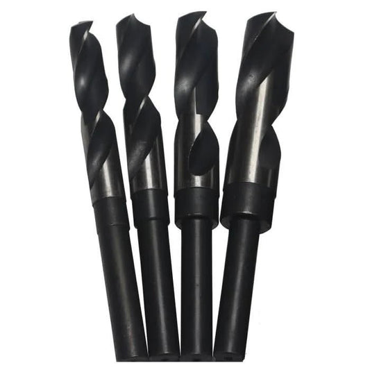 Drill America - 13/32 - 1/2 4 Piece Piece High - Speed Steel (HSS) Reduced Shank Drill Bit Set Plastic Case Pouch - Bayou Tool