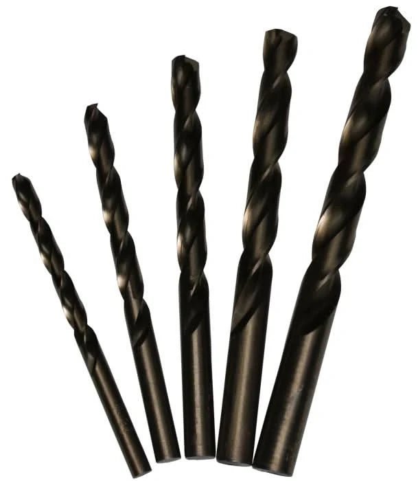 Drill America - 1/4 - 1/2 Cobalt Heavy Duty Standard Jobber Length Drill Bit Set Plastic Case Pouch - Bayou Tool