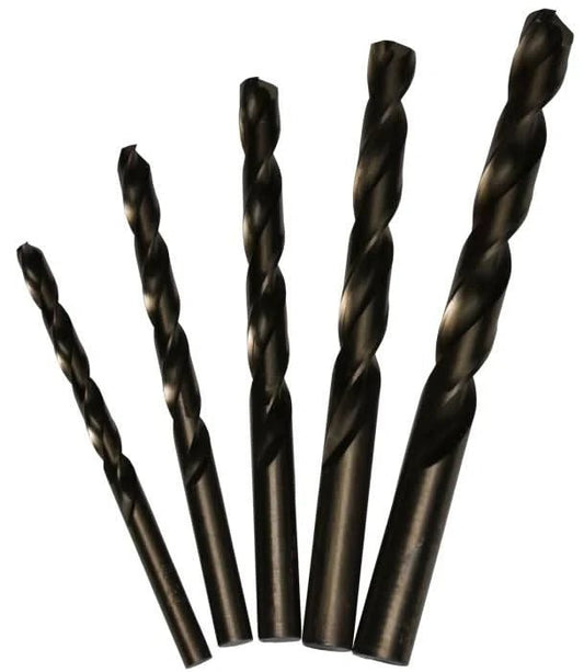 Drill America - 1/4 - 1/2 Cobalt Heavy Duty Standard Jobber Length Drill Bit Set Plastic Case Pouch - Bayou Tool