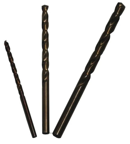 Drill America - 1/8 - 1/4 3 Piece Cobalt Heavy Duty Standard Jobber Length Drill Bit Sample Set - Bayou Tool