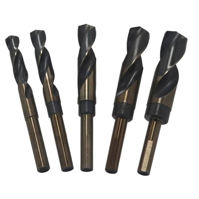 Drill America - 9/16 - 1 5 Piece High - Speed Steel (HSS) Black & Gold KFD Reduced Shank Drill Bit Set Plastic Case Pouch Killer Force Drill - Bayou Tool