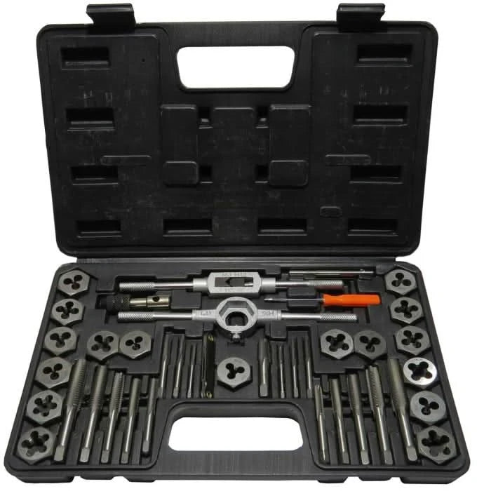 Drill America Tapping Tool - #4-1/2 Carbon Steel Tap and Die Set with Hex Die