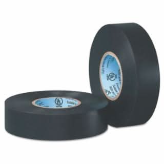 Electrical Tape - 3/4 in x 66 ft, 7 mil, Black, 100 Rolls per Pack - Bayou Tool