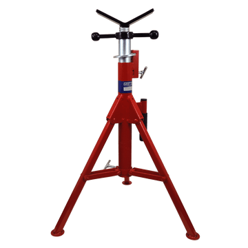 Grip Star 3000 lb Folding Pipe Stand – Carry Handle & Double Key Locking System - Bayou Tool
