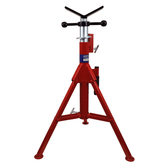 Grip Star 3000 lb Folding Pipe Stand – Carry Handle & Double Key Locking System - Bayou Tool