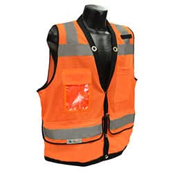 Heavy Duty Surveyor Vest Radians - Cl 2 for Maximum Safety on the Job - Bayou Tool