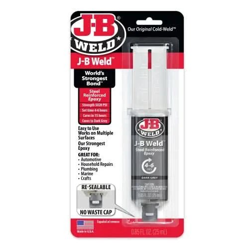 J - B Weld 25ml Syringe | Strong, Versatile Epoxy Adhesive for Metal, Plastic & More - Bayou Tool
