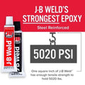 J - B Weld 2oz Twin Tube | High - Strength Epoxy Adhesive for Metal, Plastic & More - Bayou Tool
