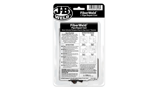 J - B Weld FiberWeld 1" Pipe Repair Cast | Fiberglass Reinforced, High - Strength Pipe Repair Wrap - Bayou Tool