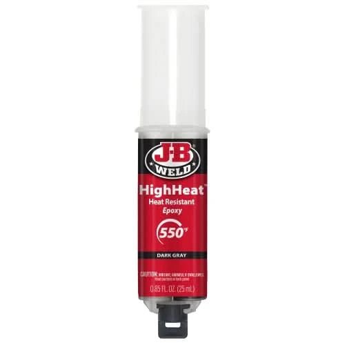 J - B Weld HighHeat 25ml Syringe | High - Temperature Epoxy Adhesive for Metal & Engine Repairs - Bayou Tool