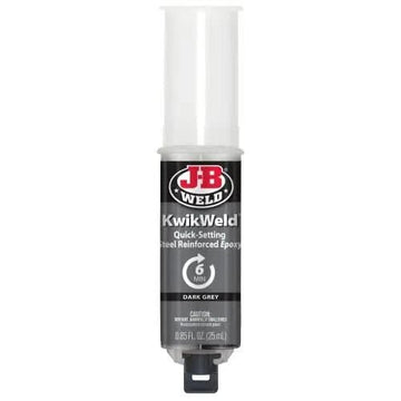 J - B Weld KwikWeld 25ml Syringe | Fast - Setting Epoxy Adhesive for Metal, Plastic & More - Bayou Tool