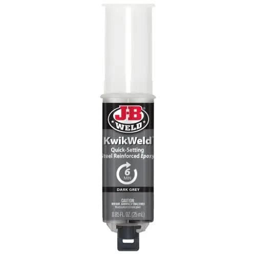 J - B Weld KwikWeld 25ml Syringe | Fast - Setting Epoxy Adhesive for Metal, Plastic & More - Bayou Tool