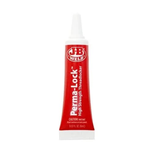 J - B Weld Perma - Lock High Strength Red Threadlocker 50ml | Heavy - Duty, Permanent Thread Sealant - Bayou Tool
