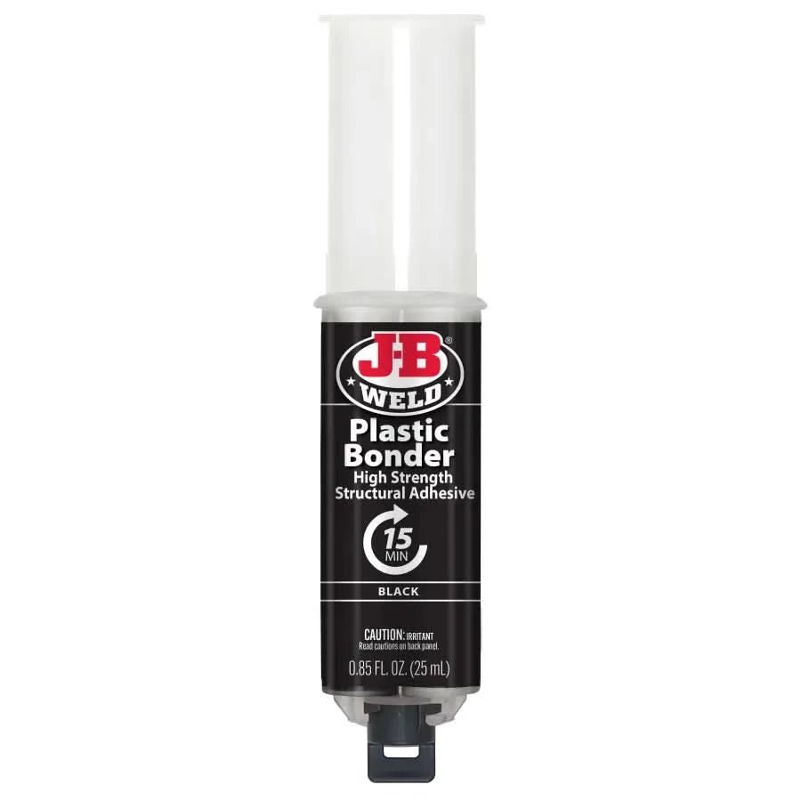 J - B Weld PlasticBonder 25ml Syringe | High - Strength Epoxy Adhesive for Plastic, Composite & Automotive Repairs - Bayou Tool