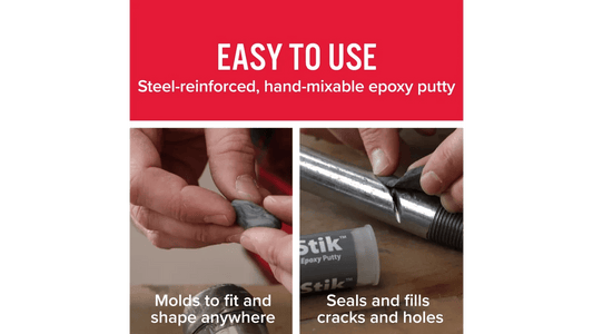 J - B Weld SteelStik 4oz Epoxy Putty Stick | High - Strength Metal Repair for Steel, Aluminum & More - Bayou Tool
