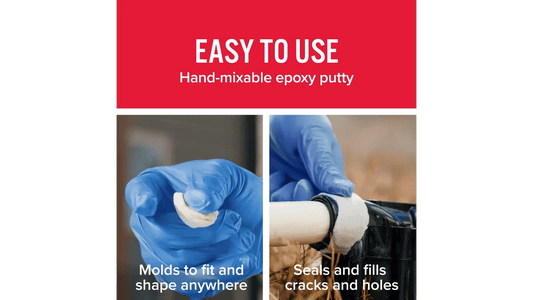 J - B Weld WaterWeld 4oz Epoxy Putty Stick | Waterproof, Underwater Repair for Metal, Plastic & More - Bayou Tool