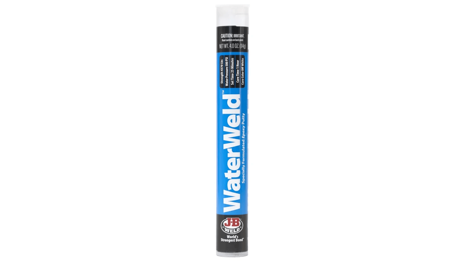 J - B Weld WaterWeld 4oz Epoxy Putty Stick | Waterproof, Underwater Repair for Metal, Plastic & More - Bayou Tool