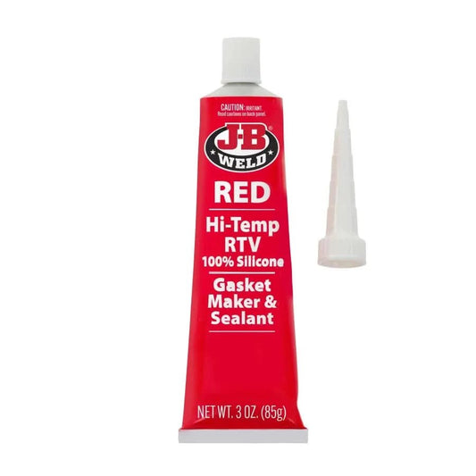 JB Weld Hi - Temp Red Silicone Sealant & Gasket Maker – 10.3oz | High - Temperature, Waterproof, RTV Silicone - Bayou Tool