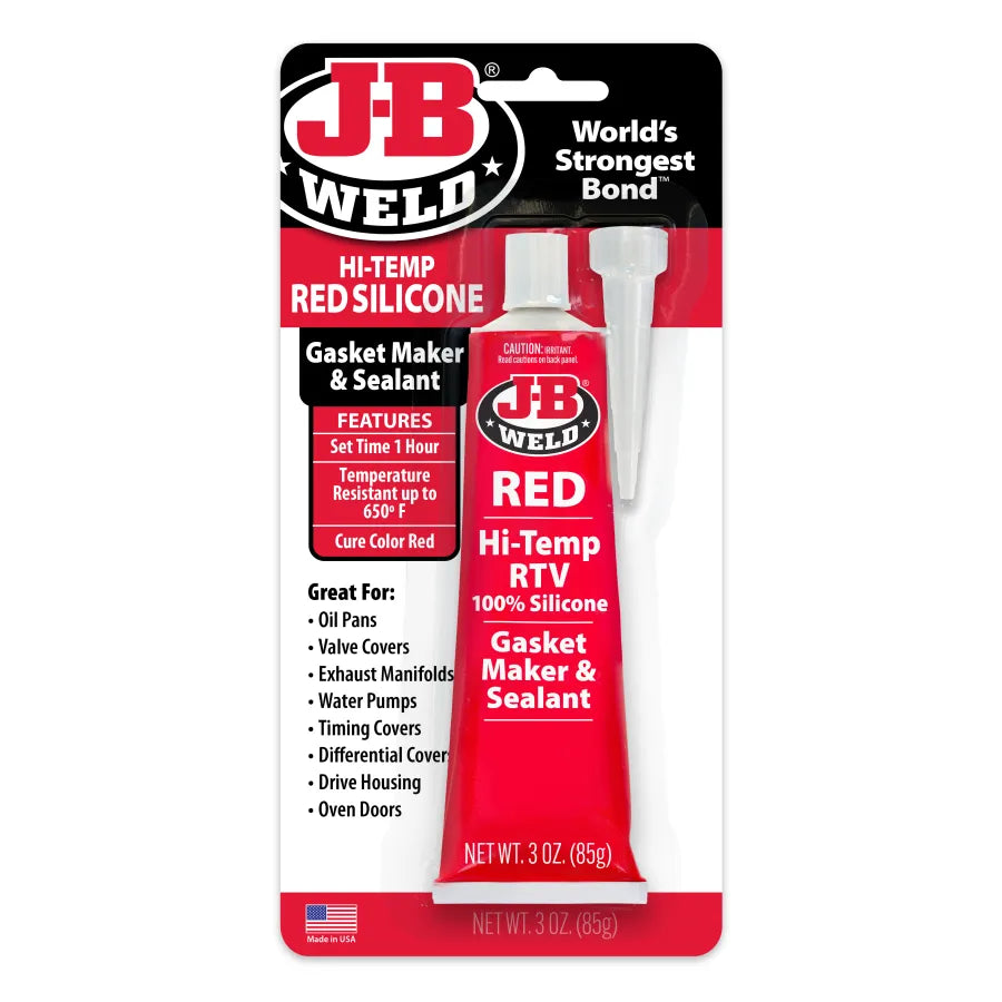 JB Weld Hi-Temp Red Silicone Sealant 10.3oz