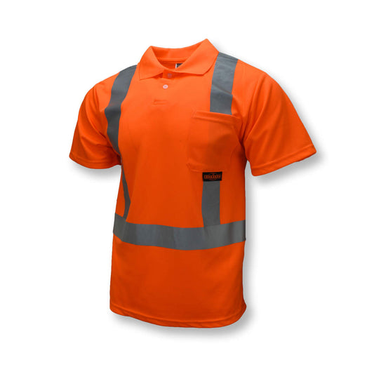 Radians Class 2 High Visibility Safety Short Sleeve Polo