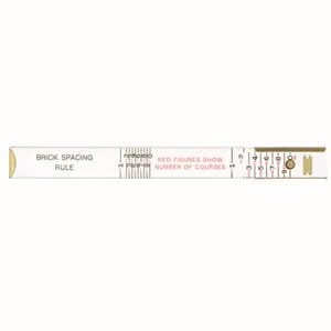 Lufkin Bon 11 - 463 Rule - Wood - Brick Spacing - 6 ' | Layout Tool for Pros - Bayou Tool
