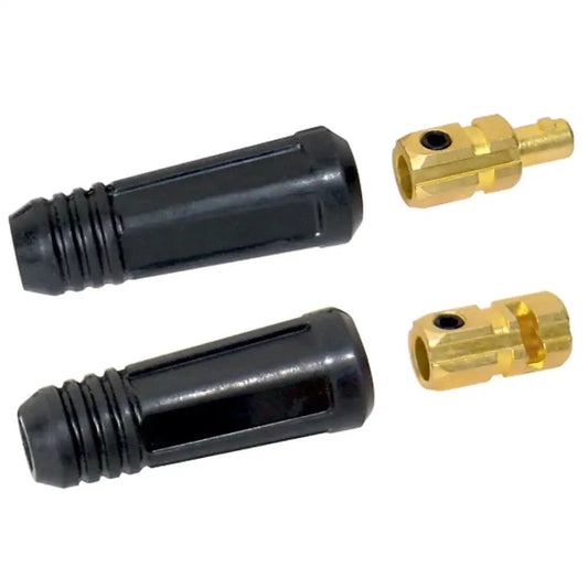 Male & Female Dinse Cable Connector (4 - 1/0) - 1 Set per Pack - Bayou Tool