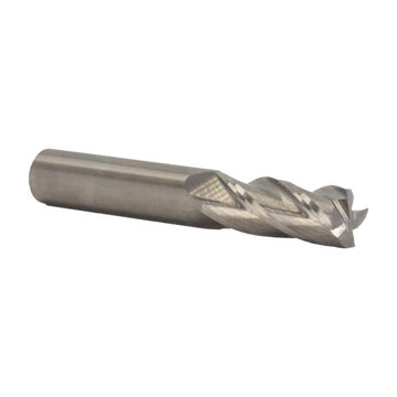 Drill America - 1/32 High-Speed Carbide 4 Flute Uncoated (Bright) 1/8 Flute Length 1-1/2 Overall Length 1/8 Shank Single End Square End Mill - Precision 4 Flute Design with Uncoated Bright Finish