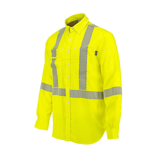 Neese VDH5VSH3 5.7 oz DH Air Class 3 Vented Back FR Shirt with Segmented Reflective Tape - Bayou Tool