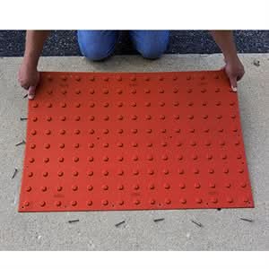 None 34 - 191 Ada Pad Wet - Set 2 Foot X 5 Foot Brick Red Long term durability | Concrete Tool for Pros - Bayou Tool