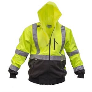 None Bon 34 - 203 Hi Vis Zipped Hooded Jacket - XX Large | Safety Tool for Pros - Bayou Tool